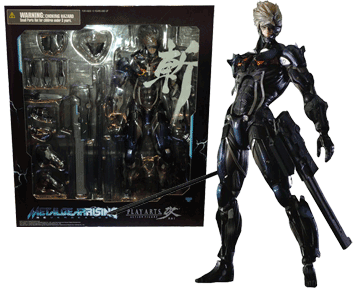 Metal Gear Rising Revengeance  Play Arts Kai Action  Raiden Black Armour Figure