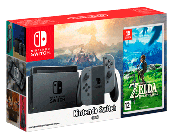 Nintendo Switch (Grey) + Legend of Zelda: Breath of the Wild (Русская версия) Nintendo Switch (Grey) + Legend of Zelda: Breath of the Wild (Русская версия)