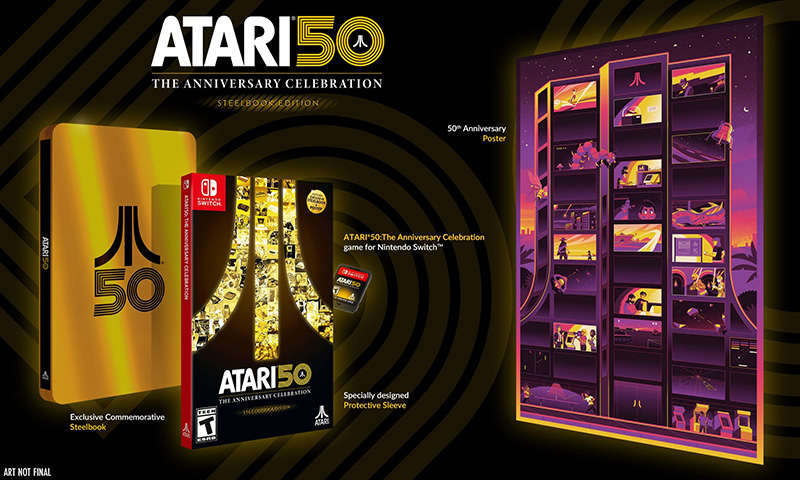 Atari 50 The Anniversary Celebration Steelbook Edition  Nintendo Switch дополнительное изображение 1