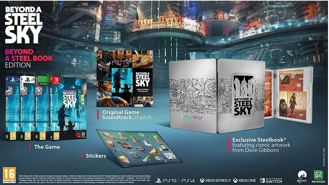 Beyond a Steel Sky Steelbook Edition  PS4 дополнительное изображение 1