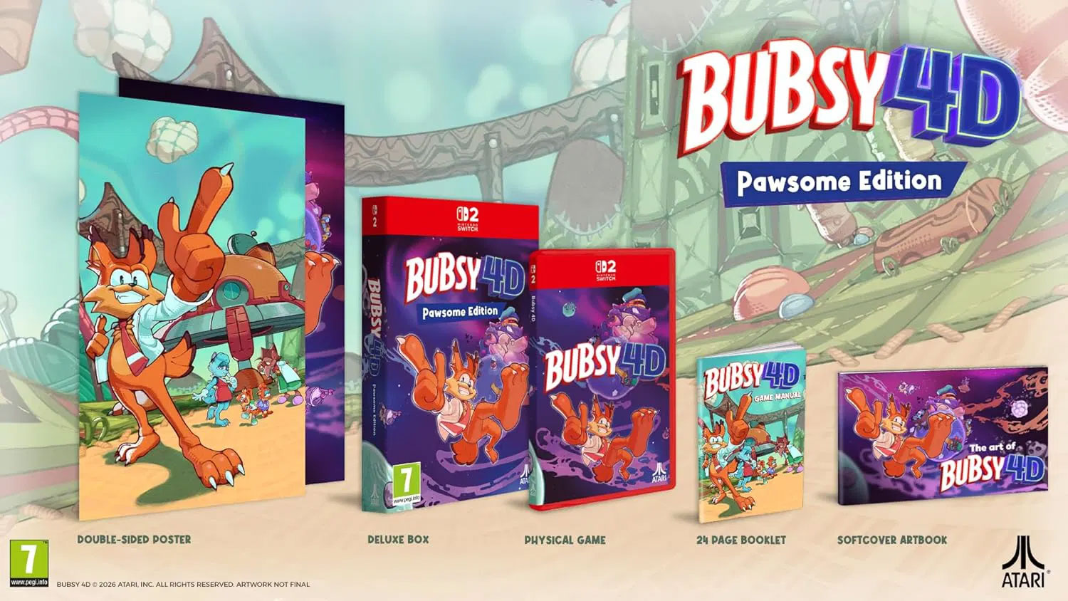 Bubsy 4D Pawsome Edition  Switch 2  дополнительное изображение 1