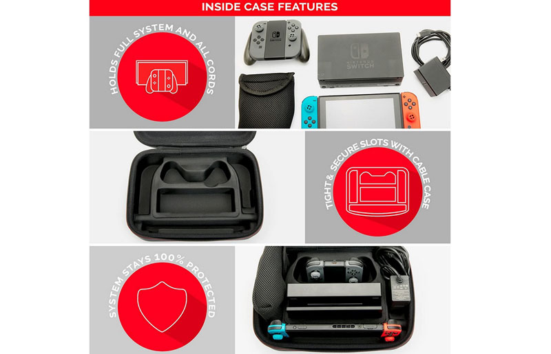 Дорожная сумка-кейс Deluxe Travel Case NNS60  Nintendo Switch/OLED дополнительное изображение 3