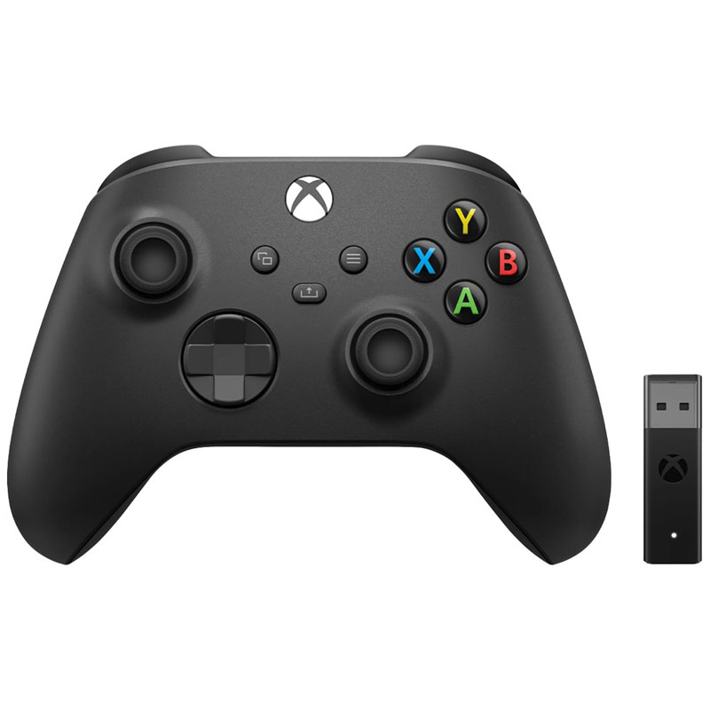 Беспроводной геймпад Microsoft Xbox Series Carbon Black и Адаптер PC  1VA-00008 дополнительное изображение 1