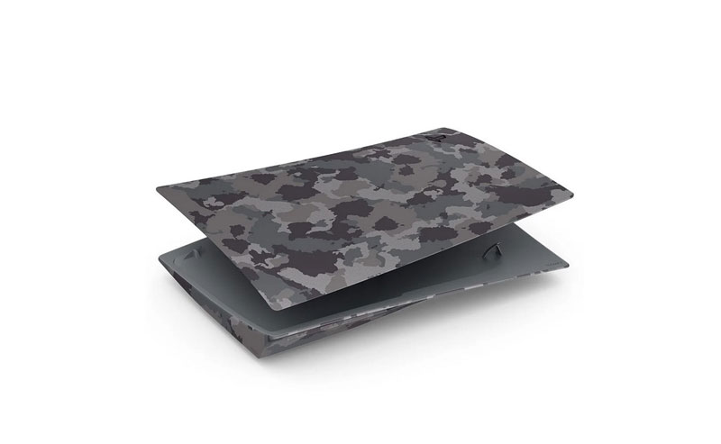 Sony PlayStation 5 Gray Camouflage Disc Console Cover  Крышки корпуса дополнительное изображение 1