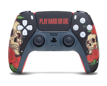 Кастомизированный беспроводной геймпад PS5 DualSense Play Hard Or Die для PS5