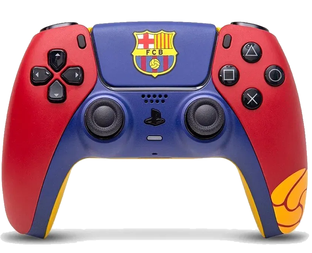 Кастомизированный беспроводной геймпад PS5 DualSense FC Barcelona (ФК Барселона)