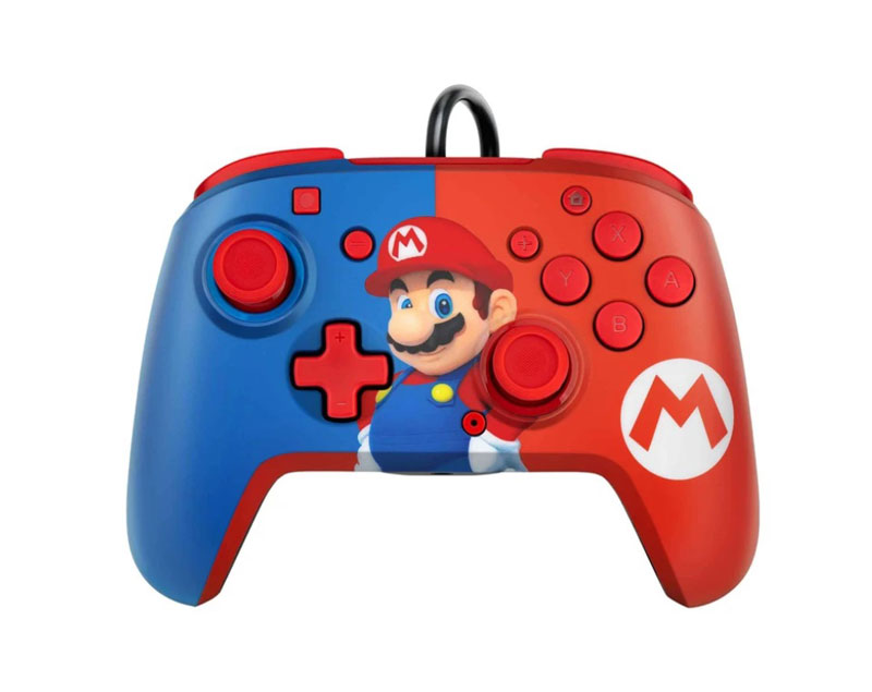 Проводной джойстик Nintendo Switch Faceoff Deluxe Mario дополнительное изображение 1