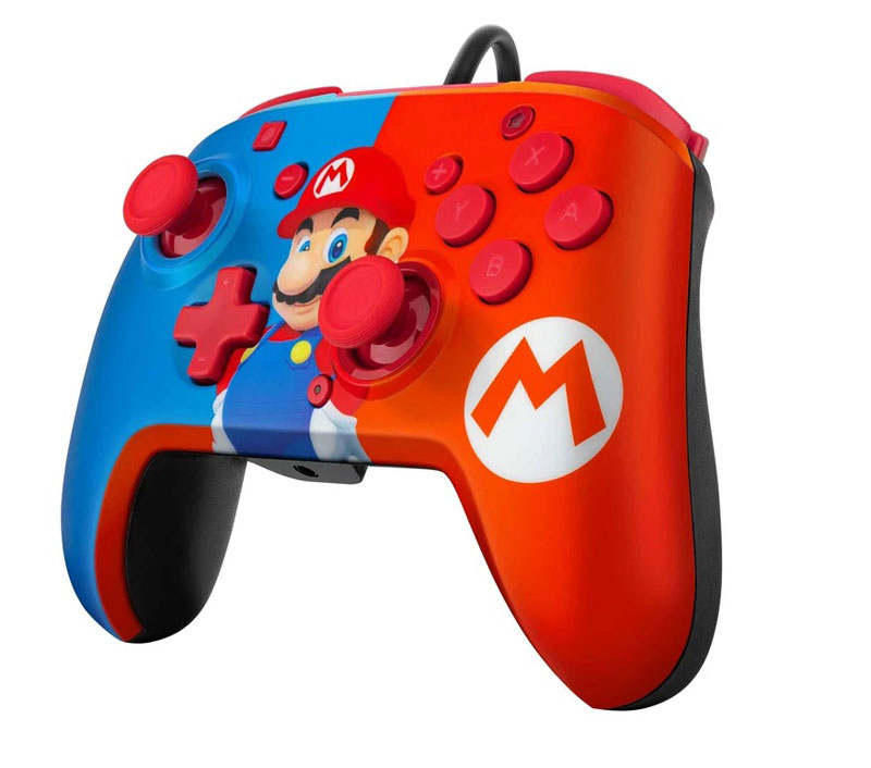 Проводной джойстик Nintendo Switch Faceoff Deluxe Mario дополнительное изображение 2
