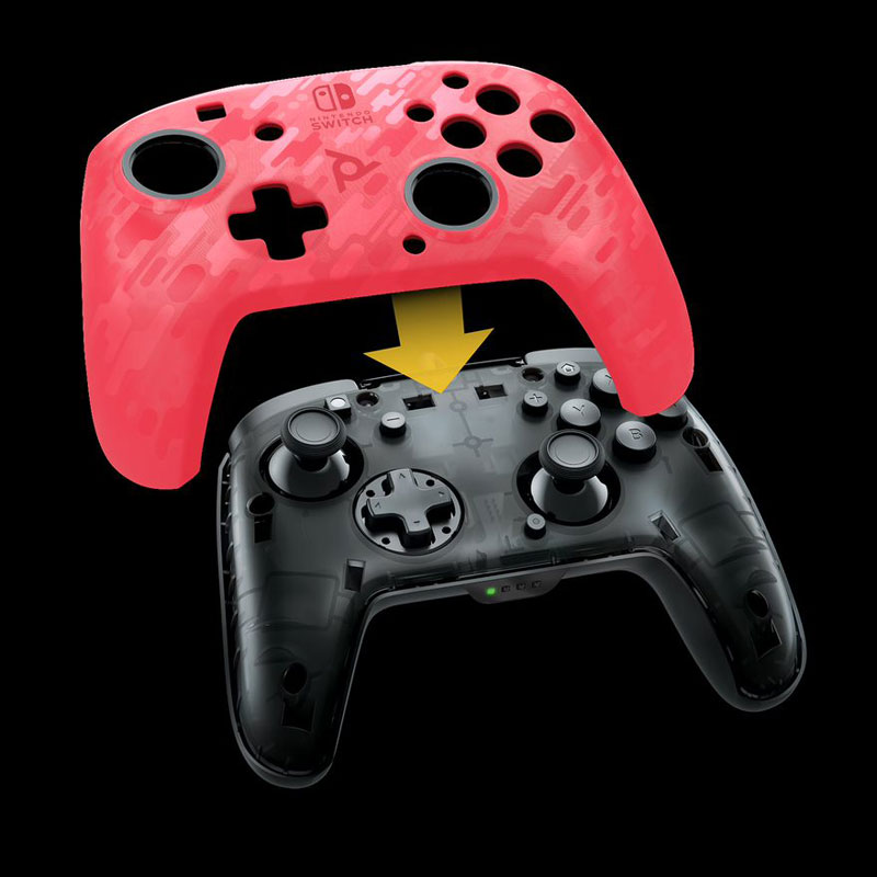 Беспроводной контроллер Faceoff Pink Camo  Nintendo Switch дополнительное изображение 3