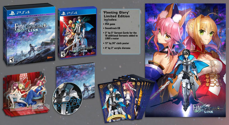 Fate/Extella Link Fleeting Glory Limited Edition US PS4 дополнительное изображение 1