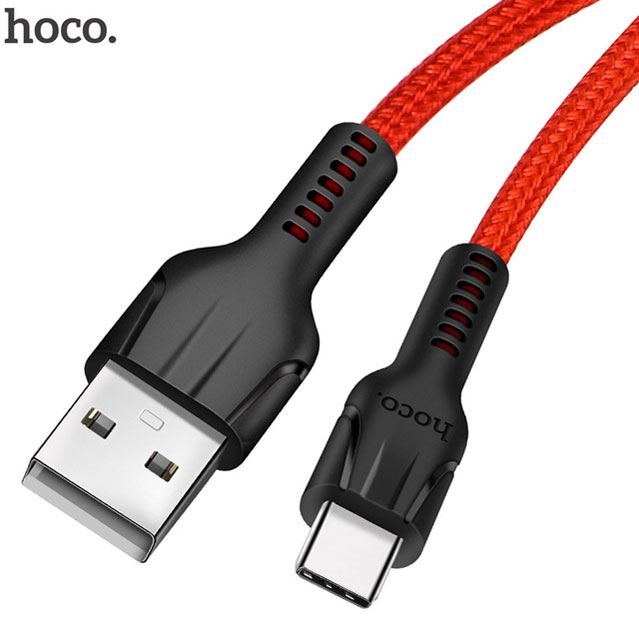 Кабель USB Type-C HOCO U31 Red 3A дополнительное изображение 1