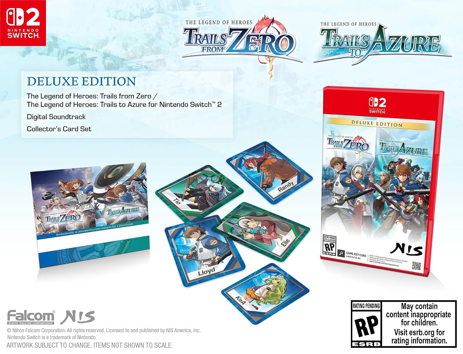 Legend of Heroes Trails from Zero and Legend of Heroes Trails to Azure Deluxe Edition  Switch 2 дополнительное изображение 1