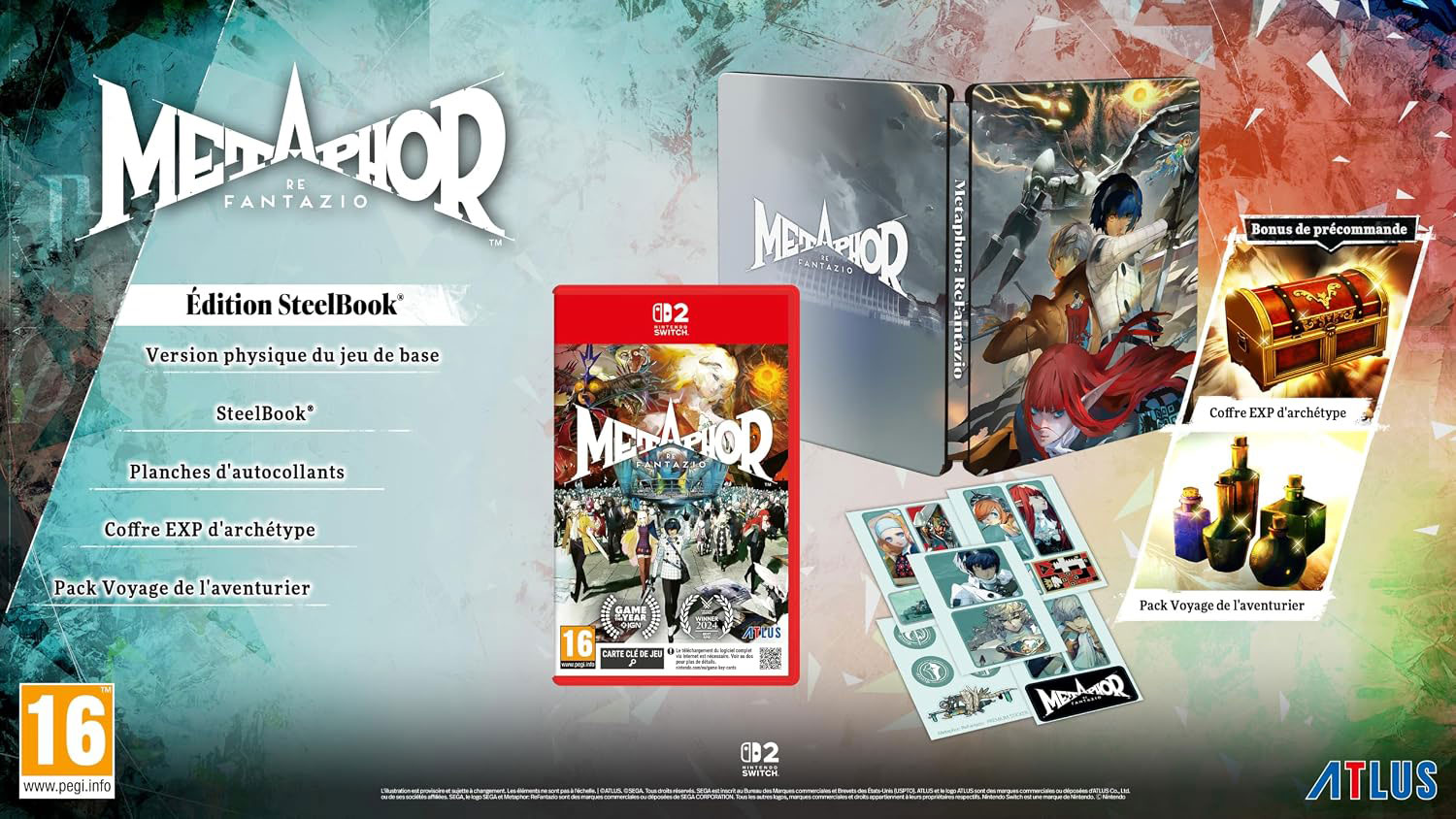 Metaphor ReFantazio Edition Steelbook  Switch 2  дополнительное изображение 5