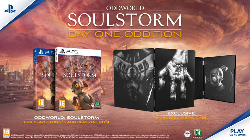 Oddworld Soulstorm Steelbook Edition  PS4 дополнительное изображение 1