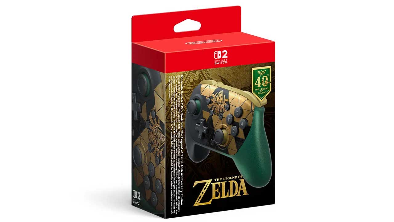 Геймпад игровой Pro Controller Legend of Zelda Ocarina of Time 40th Anniversary Edition  Switch 2  дополнительное изображение 1