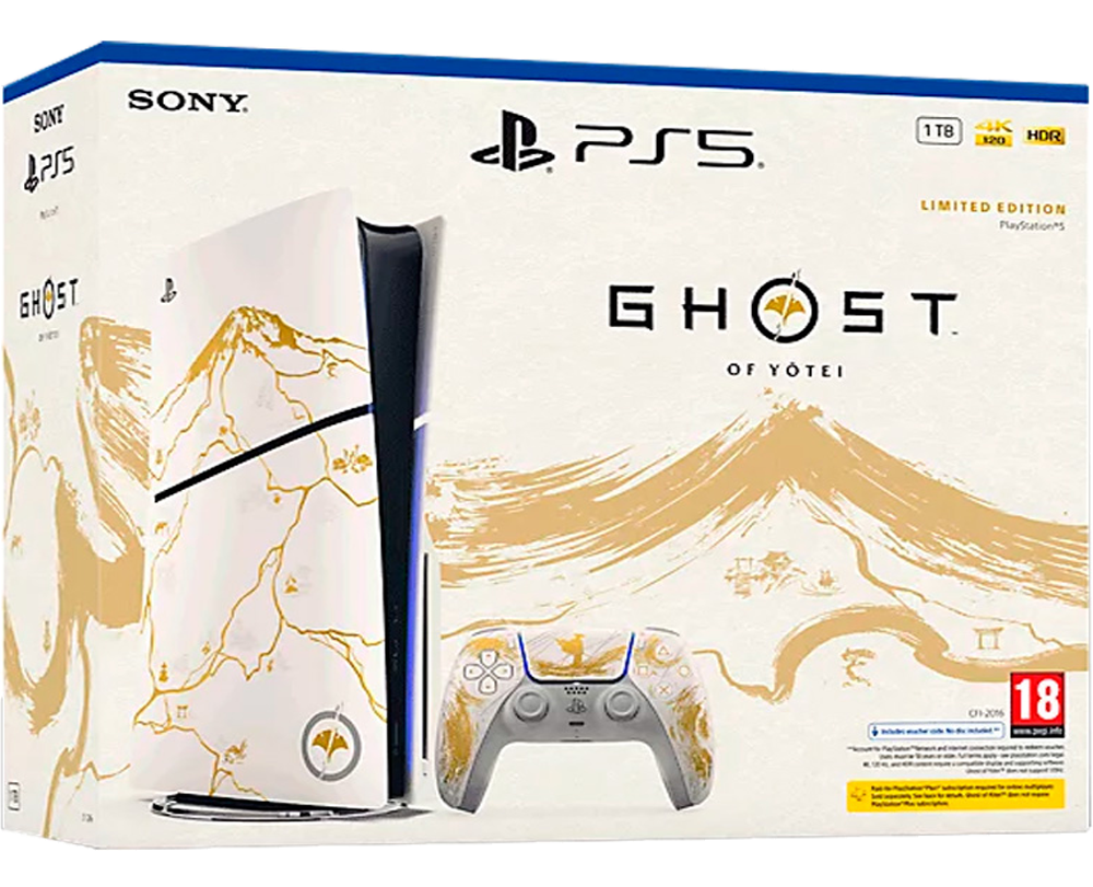 Игровая приставка PlayStation 5 Slim Ghost of Yotei Gold Limited Edition Bundle (с приводом)[EU][CFI-2116A]