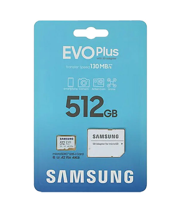 Карта памяти Samsung EVO Plus microSDXC 512 ГБ Class 10 дополнительное изображение 1