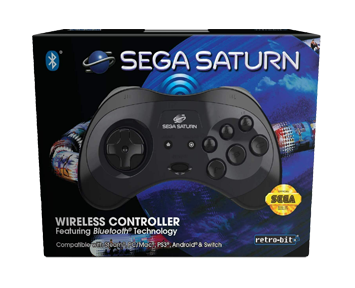 Контроллер беспроводной SEGA Saturn Black (PC/Mac,PS3, Android, Nintendo Switch)