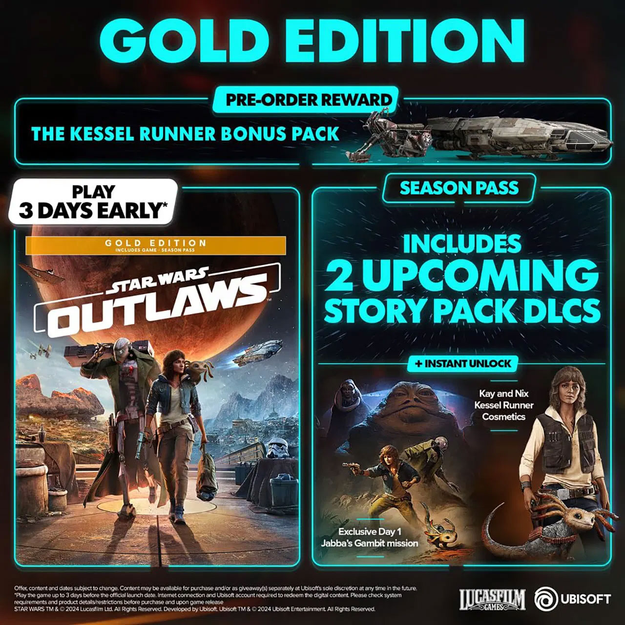 Star Wars Outlaws Gold Edition  Xbox Series X дополнительное изображение 1