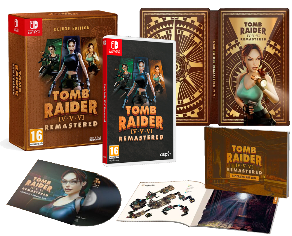 Tomb Raider IV,V,VI [4,5,6] Starring Lara Croft Deluxe Edition (Switch) ПРЕДЗАКАЗ!