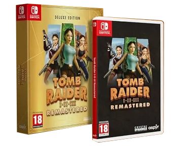 Tomb Raider I-III(1-3) Remastered Starring Lara Croft Deluxe Edition (Русская версия)(Nintendo Switch) ПРЕДЗАКАЗ!