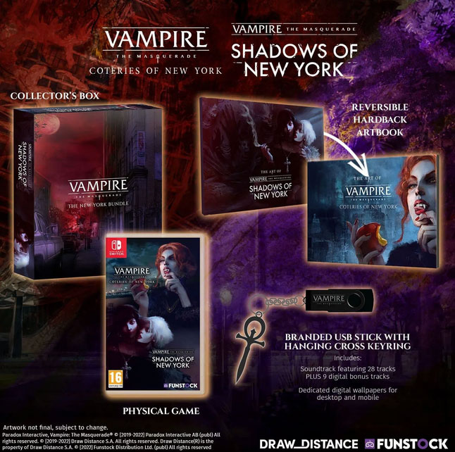Vampire The Masquerade - Shadow/Coteries of New York Collectors Edition  Nintendo Switch дополнительное изображение 1