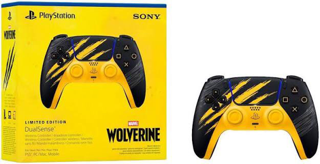 Беспроводной геймпад DualSense Marvels Wolverine Adamantium Yellow Limited Edition дополнительное изображение 3