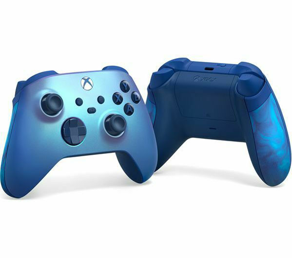 Беспроводной геймпад Microsoft Xbox Aqua Shift Special Edition Blue  QAU-00027 дополнительное изображение 1
