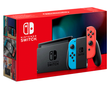 Игровая приставка Nintendo Switch Красный/Синий [Улучшенная батарея]
