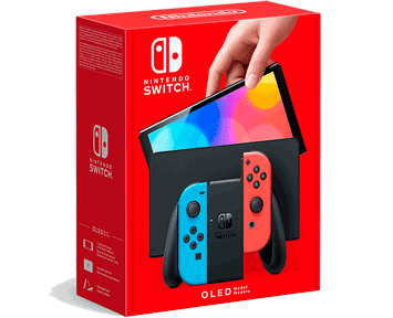 Игровая приставка Nintendo Switch (OLED-модель) Красная/Синяя [Red/Blue][JP]