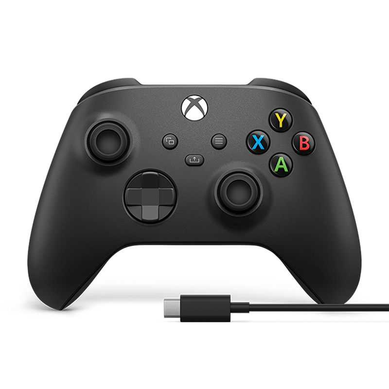 Беспроводной геймпад Xbox Carbon Black и кабель USB Type-C  1V8-00008 дополнительное изображение 1