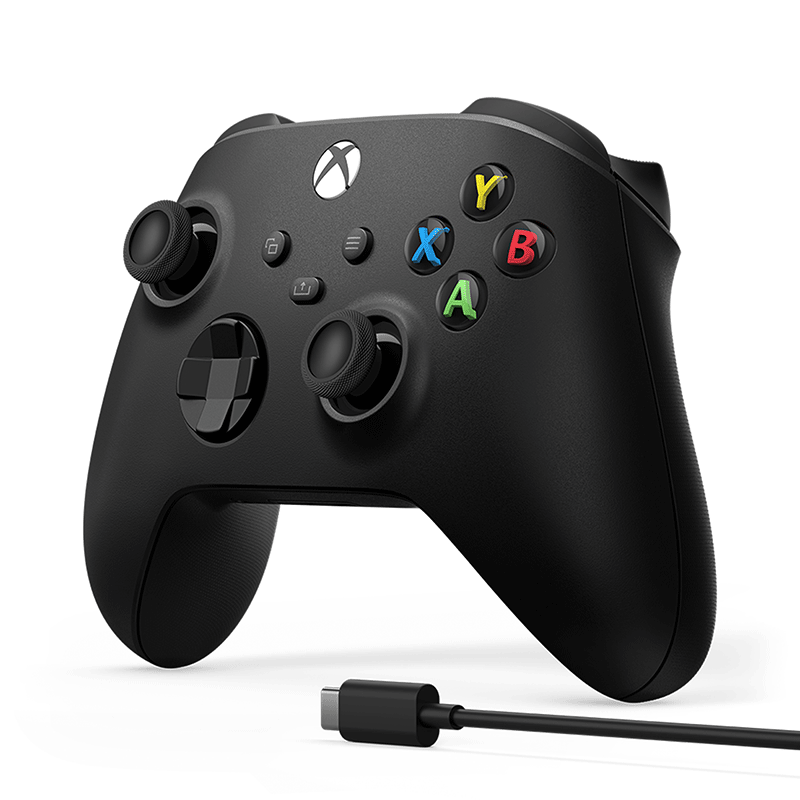 Беспроводной геймпад Xbox Carbon Black и кабель USB Type-C  1V8-00008 дополнительное изображение 2